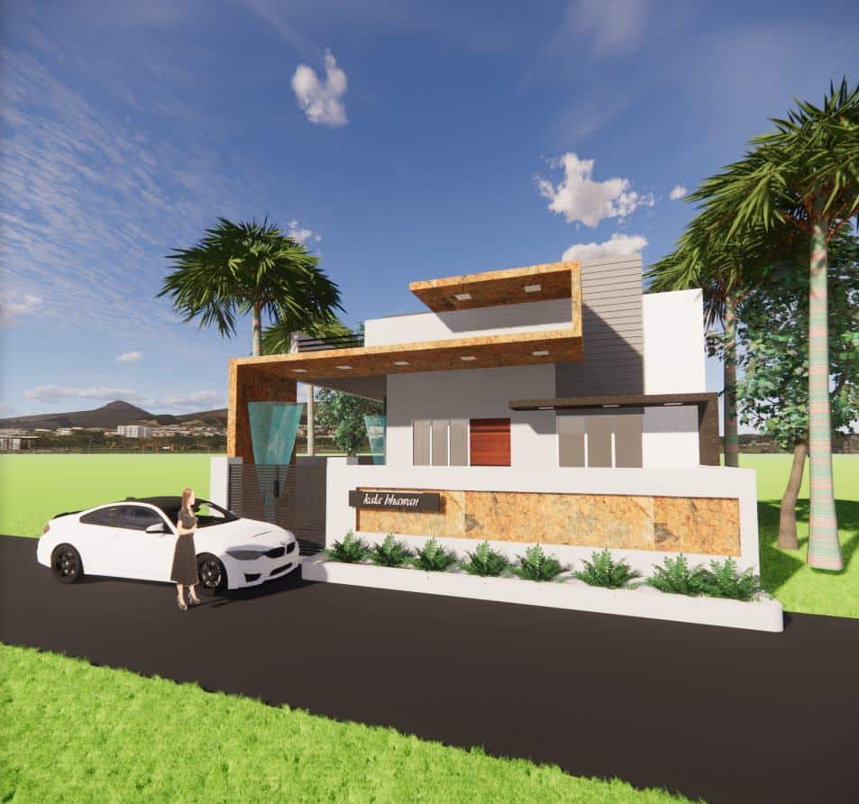 Harga Jasa Desain Interior Bogor, Sentul, Serpong | Panduan 2025 Tampilan rumah modern tropis yang cocok untuk kawasan Bogor, Sentul, dan BSD Serpong